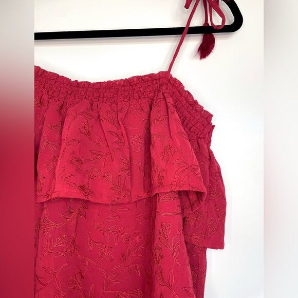 Lovers + Friends Revolve Blossom Top in Palm Floral Embroidery Size Medium - Picture 5 of 12